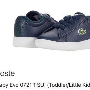 Lacoste Carnaby EVO (Little Kids/ Toddler) SIZE 7 -Dark Blue Sneakers